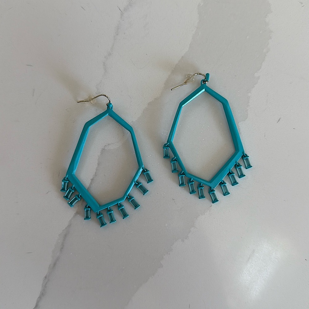 Kendra Scott Thomas Drop Earrings Teal